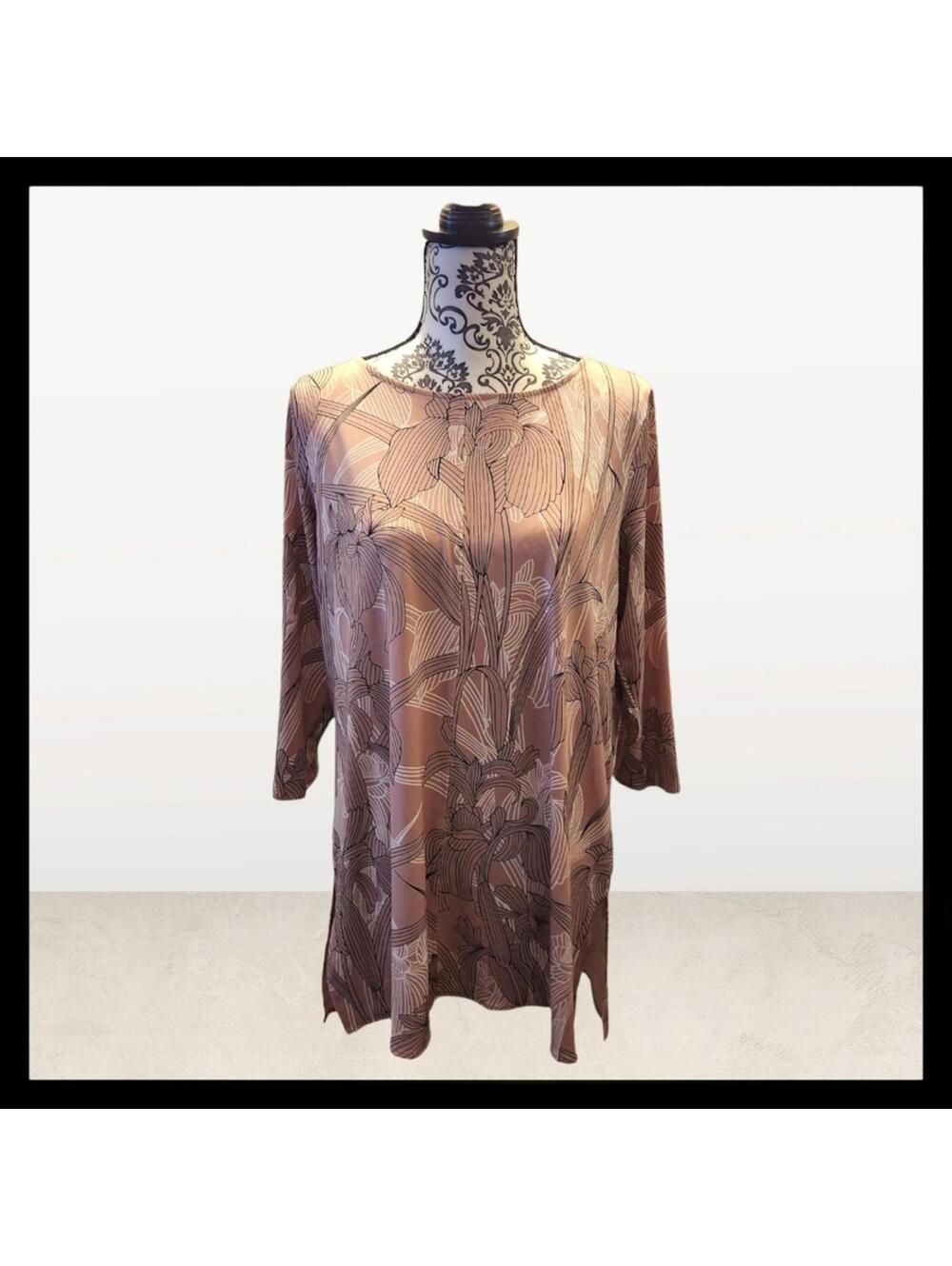 Alfani Medium Floral Print Tunic Top